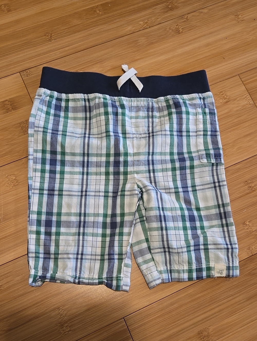 Burt's Bees Organic Plaid Pull-On Shorts- 2T